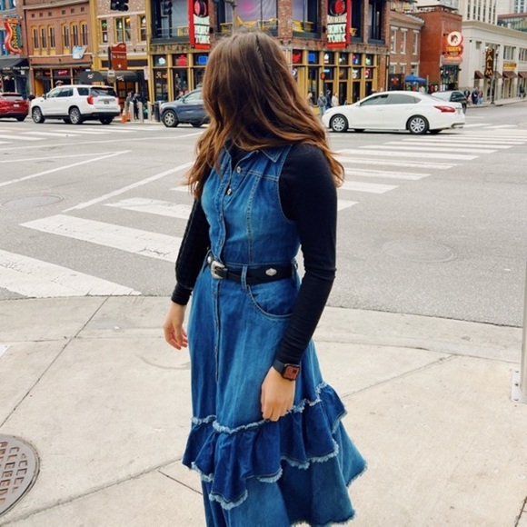 Free People Dresses & Skirts - FREE PEOPLE Beau Denim Dress S